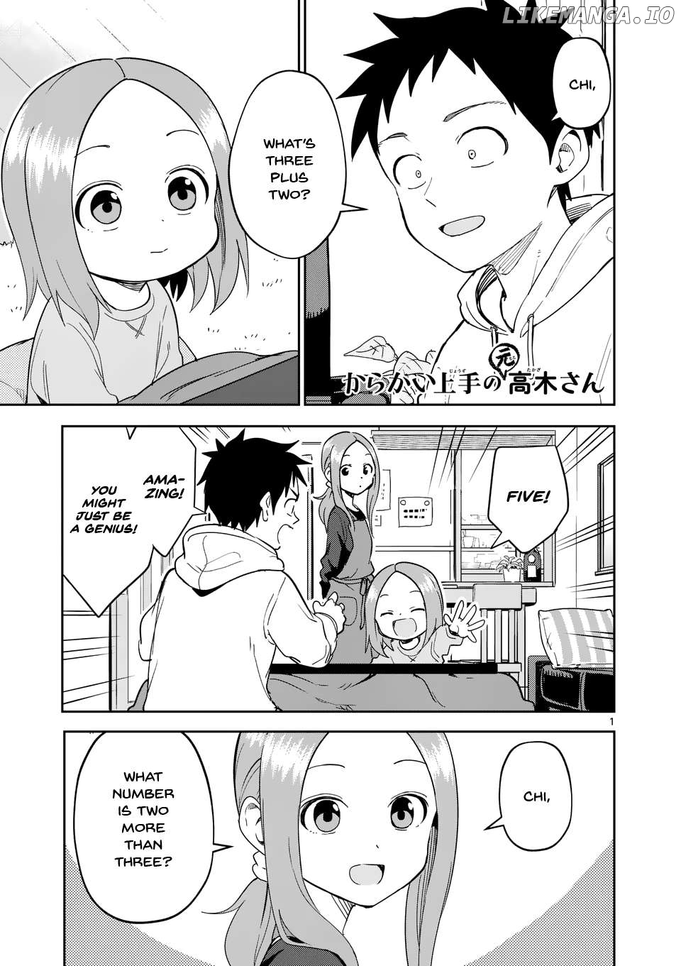 Karakai Jouzu no (Moto) Takagi-san Chapter 305 - page 1