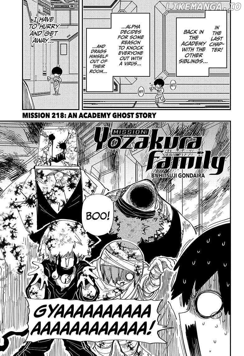 Mission: Yozakura Family Chapter 218 - page 1