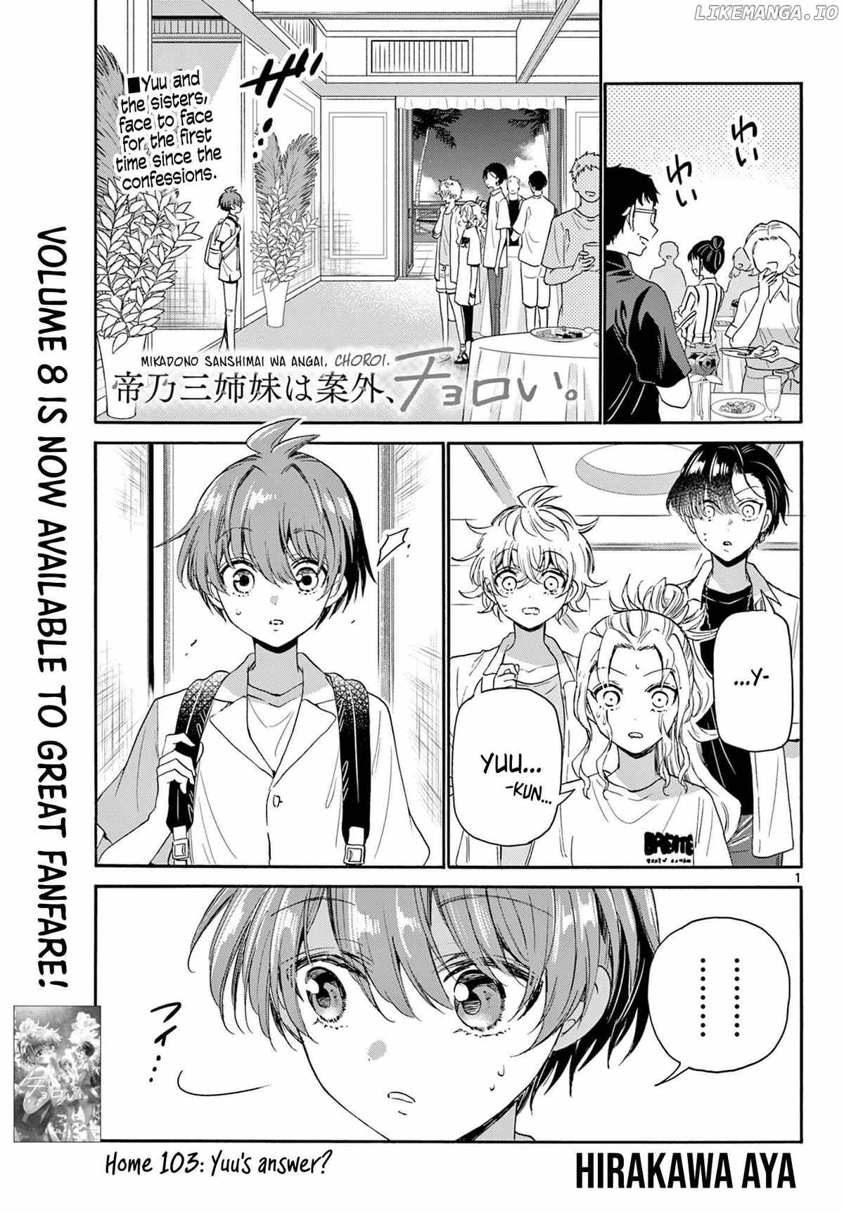 Mikadono Sanshimai Wa Angai, Choroi Chapter 103 - page 1