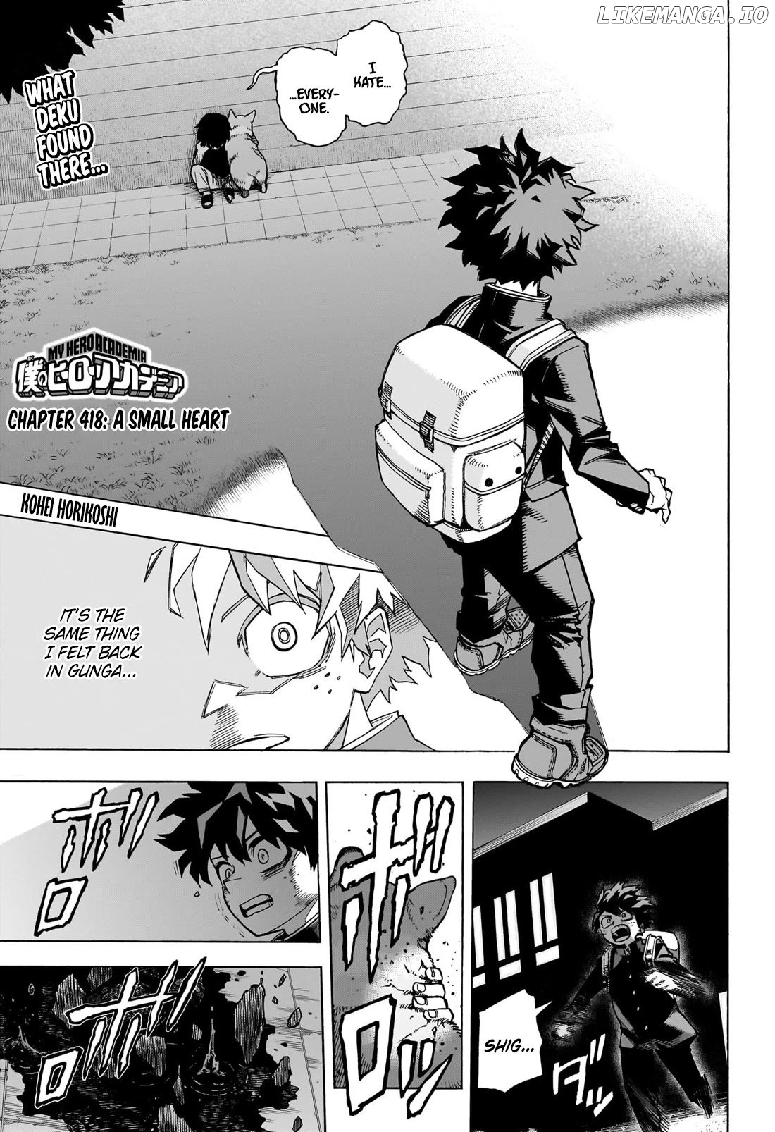 Boku No Hero Academia Chapter 418 - page 1