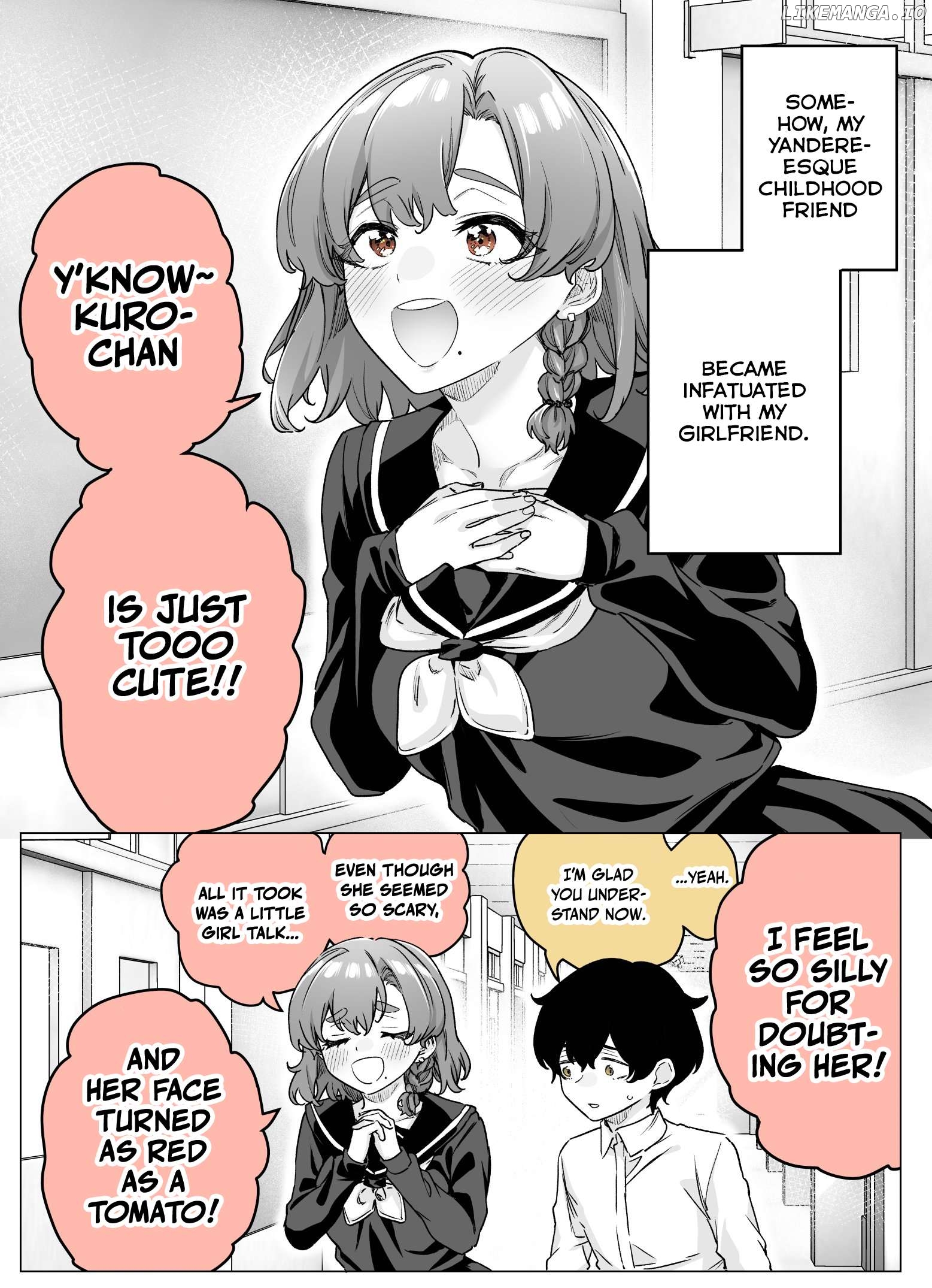 I Thought She Was a Yandere, but Apparently She’s Even Worse Chapter 46 - page 1