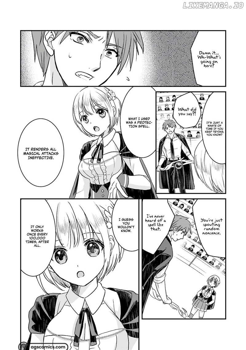 Koun-chi 999 no Watashi, Sokushi Mahou ga Zettai ni Seikou suru no de Sekai Saikyou desu ~ Mahou-chi 1 de Tsuihousaremashita ga, Kakuritsu Cheat de Moriagaru ~ Chapter 7 - page 13