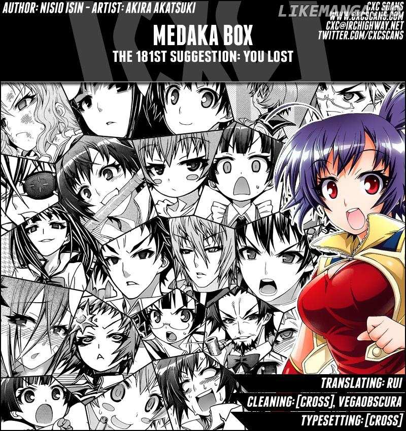 Medaka Box Chapter 181 - page 1