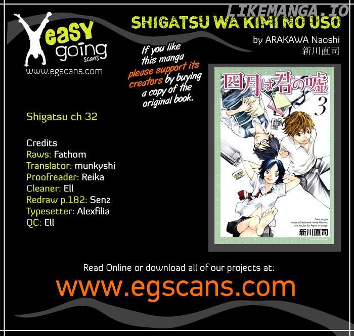 Shigatsu Wa Kimi No Uso chapter 32 - page 1