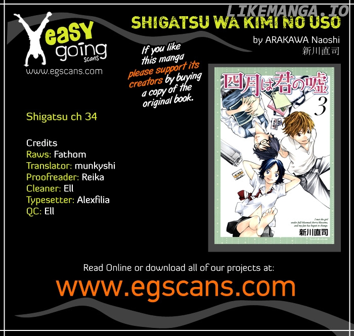 Shigatsu Wa Kimi No Uso chapter 34 - page 1