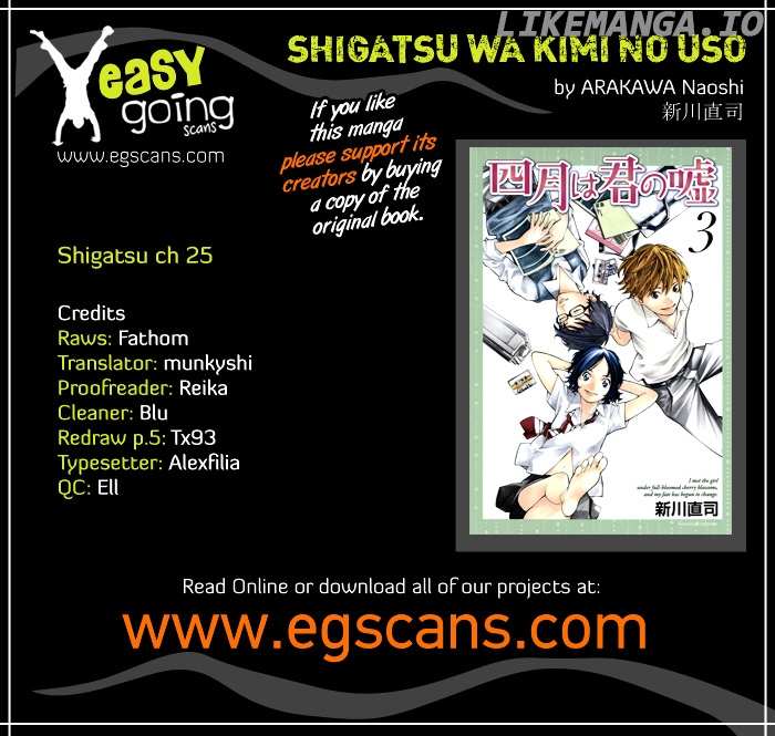 Shigatsu Wa Kimi No Uso chapter 25 - page 1