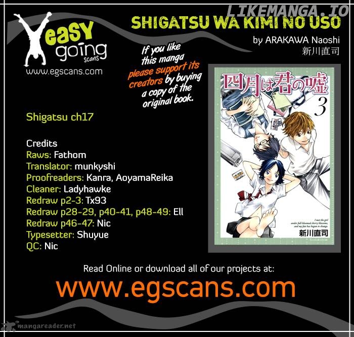 Shigatsu Wa Kimi No Uso chapter 17 - page 1