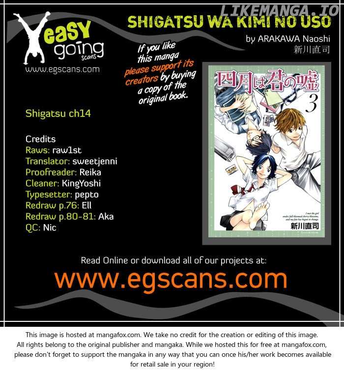Shigatsu Wa Kimi No Uso chapter 14 - page 1