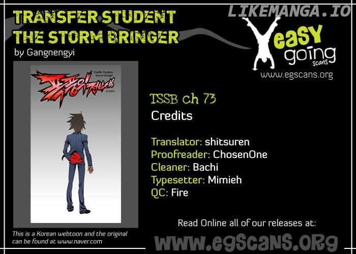 Transfer Student Storm Bringer chapter 73 - page 1