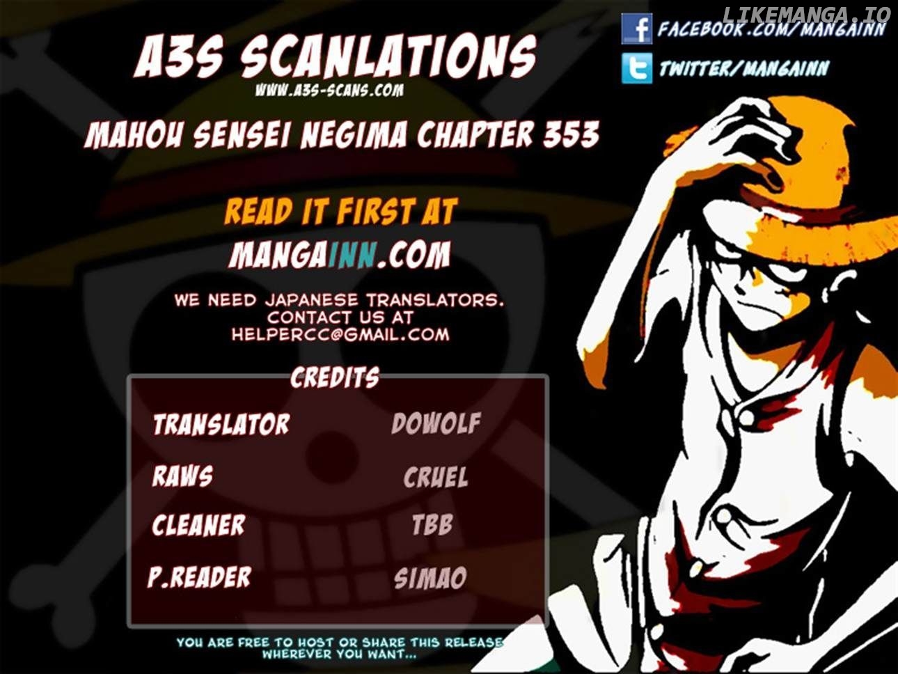 Mahou Sensei Negima! Chapter 353 - page 19