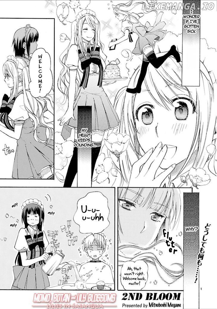 Momo to Botan to Yuri no Hana chapter 2 - page 1