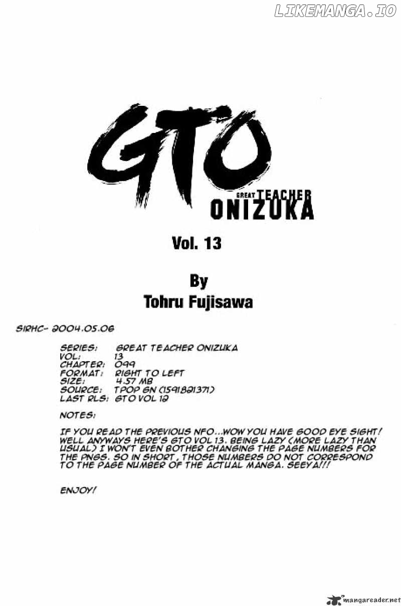 Great Teacher Onizuka chapter 99 - page 13