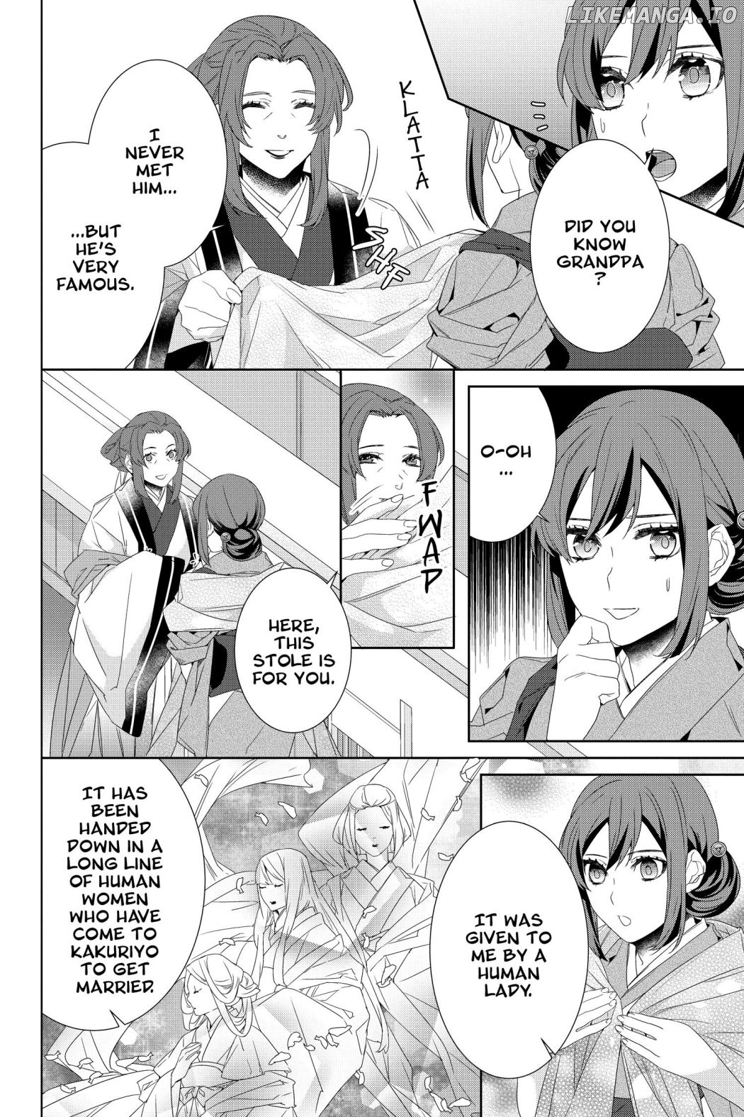 Kakuriyo no Yadomeshi: Ayakashi Oyado ni Yomeiri Shimasu. chapter 33 - page 2