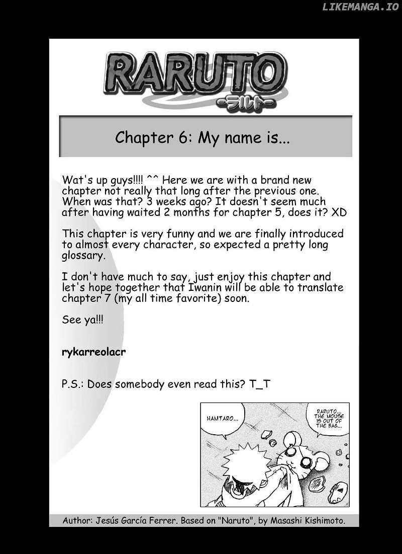 Raruto chapter 6 - page 1
