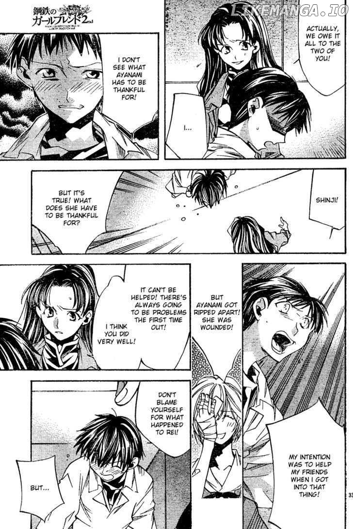 Neon Genesis Evangelion: Koutetsu no Girlfriend 2nd chapter 8 - page 34