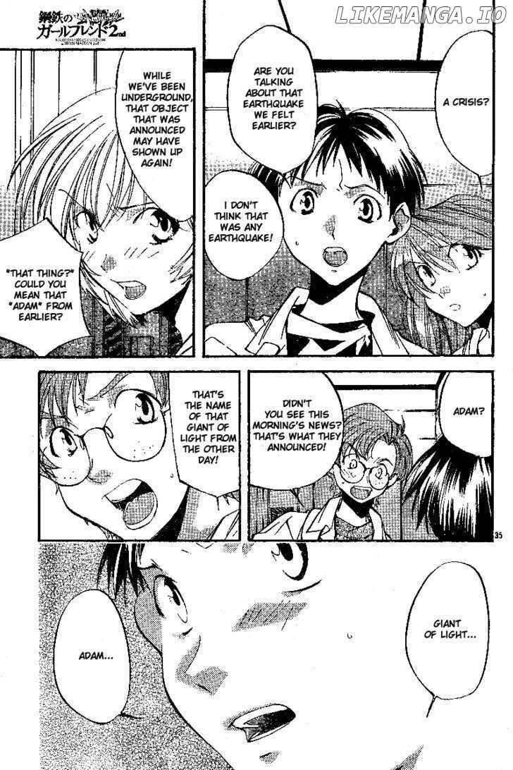 Neon Genesis Evangelion: Koutetsu no Girlfriend 2nd chapter 7 - page 35