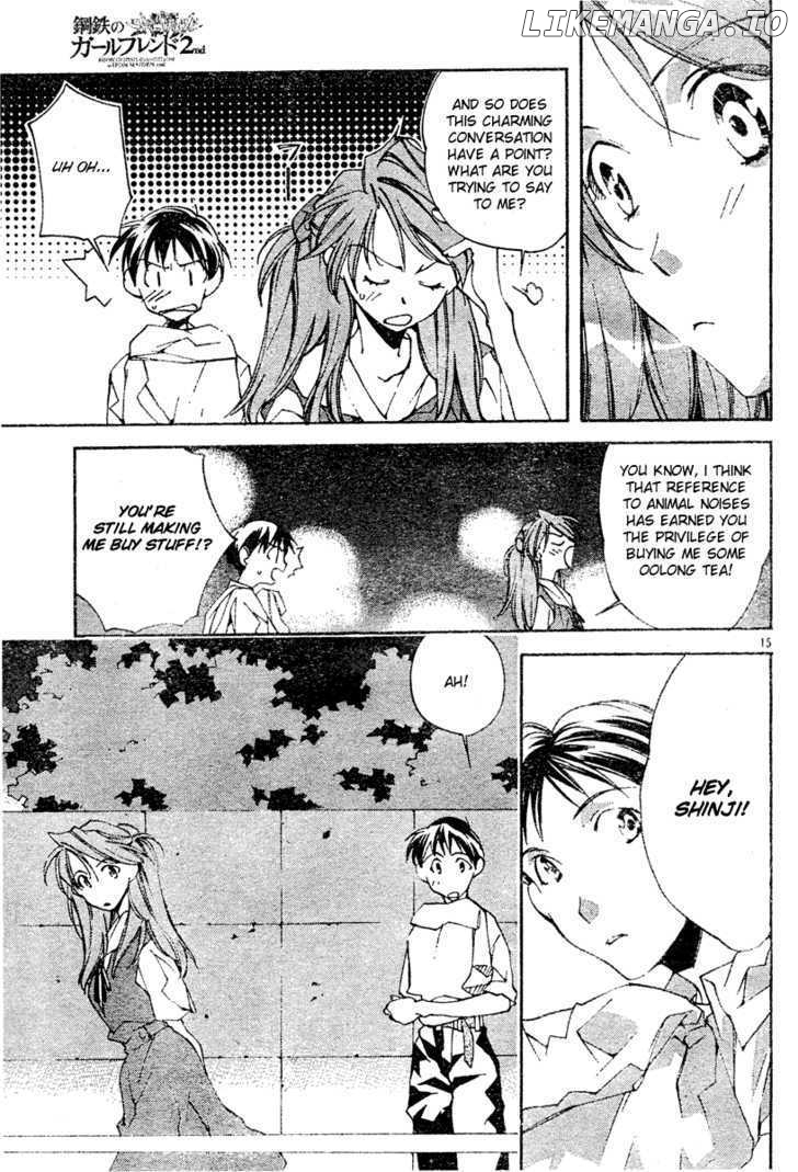 Neon Genesis Evangelion: Koutetsu no Girlfriend 2nd chapter 3 - page 15