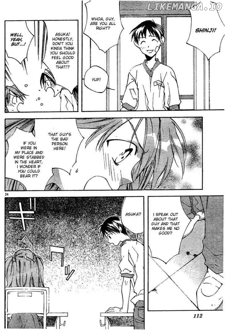 Neon Genesis Evangelion: Koutetsu no Girlfriend 2nd chapter 3 - page 34