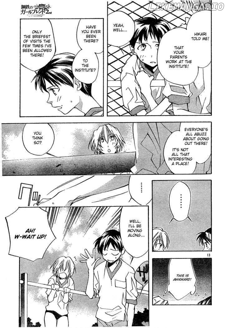 Neon Genesis Evangelion: Koutetsu no Girlfriend 2nd chapter 2 - page 13