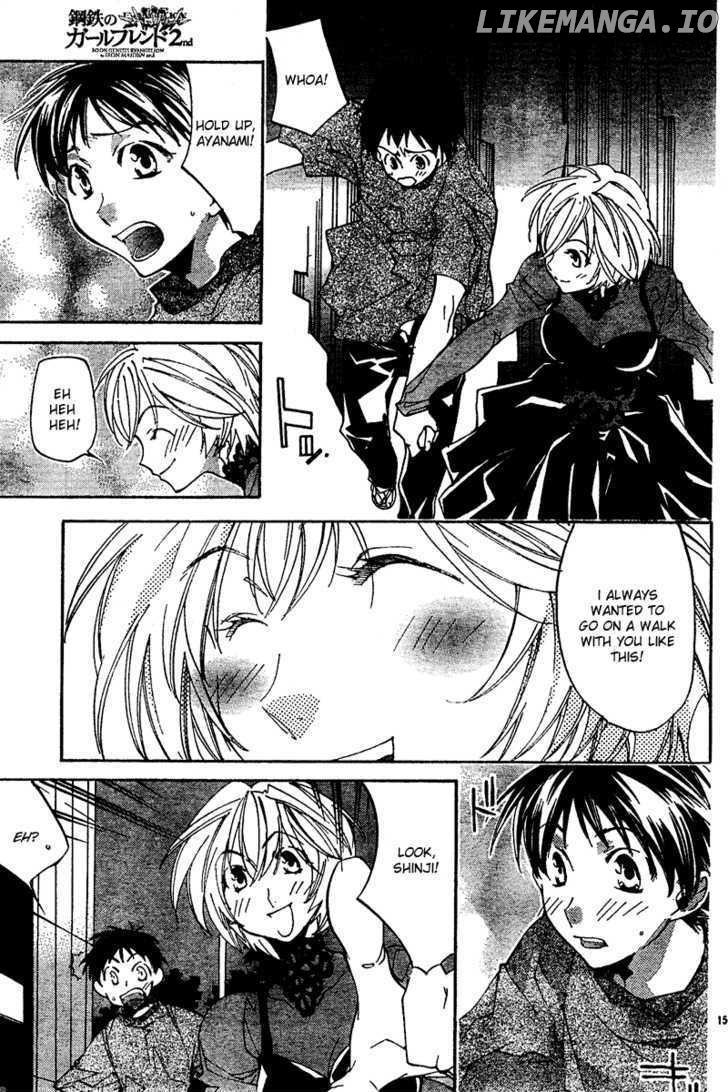 Neon Genesis Evangelion: Koutetsu no Girlfriend 2nd chapter 11 - page 15