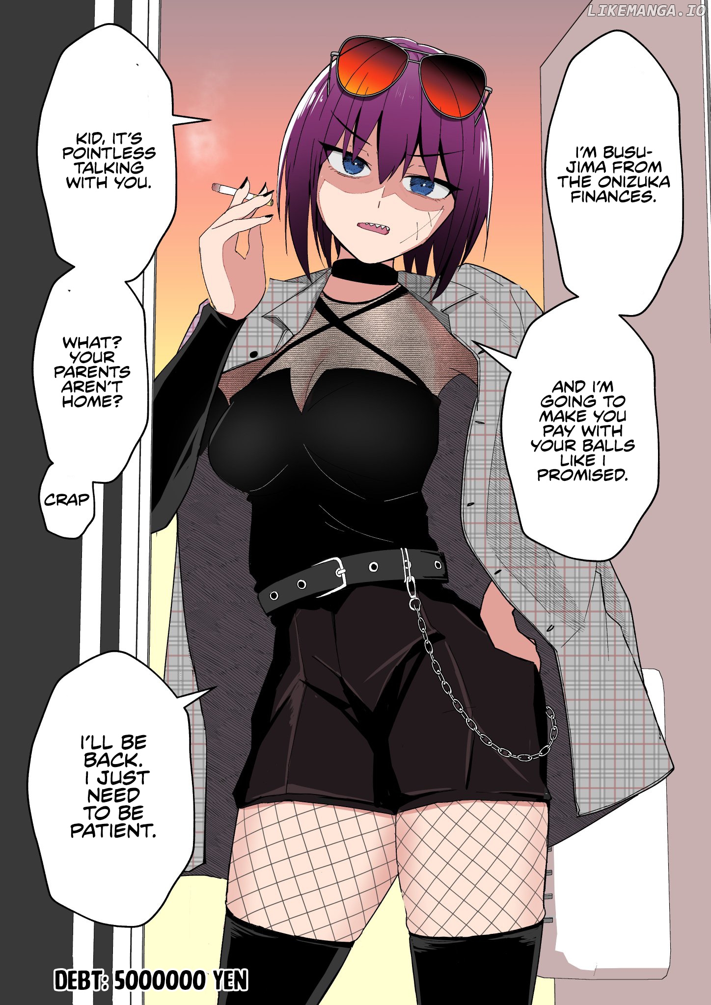 The Debt Collector Who’s an Older Girl Takes Care of Me Little by Little chapter 1 - page 1
