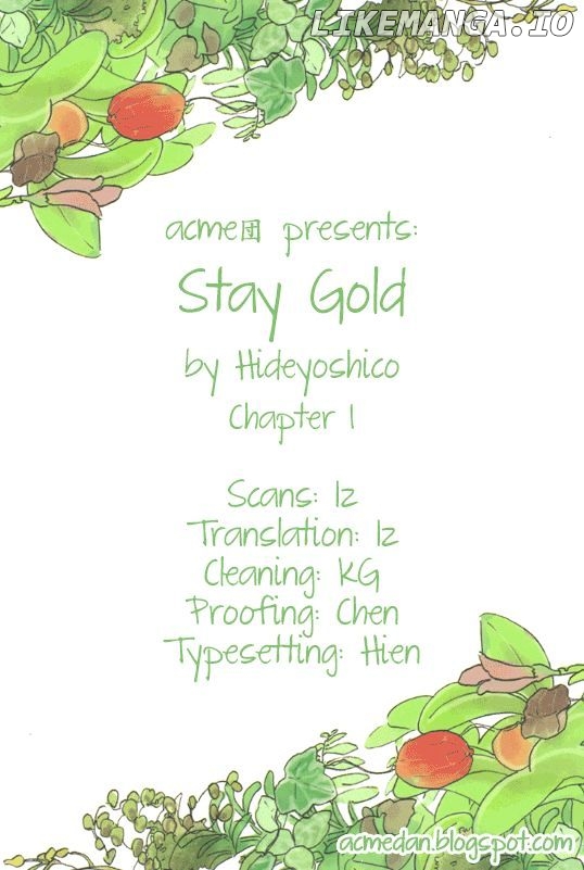 Stay Gold (Hideyoshico) chapter 1 - page 1