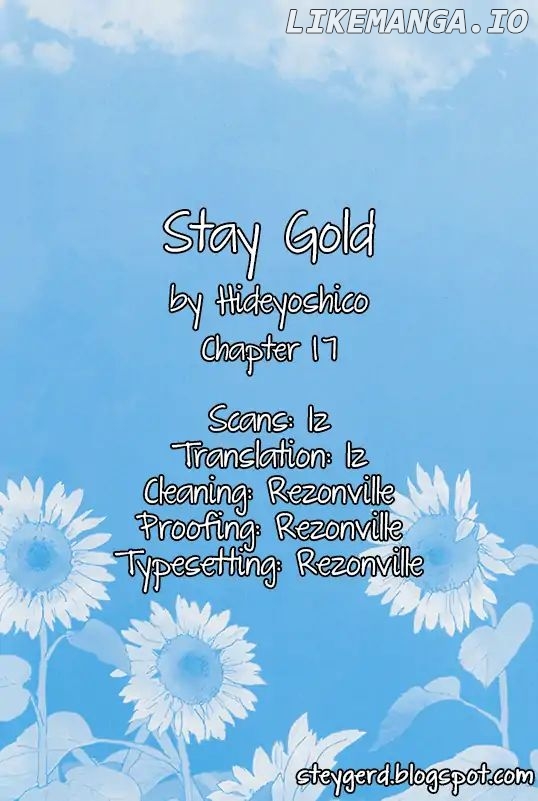 Stay Gold (Hideyoshico) chapter 17 - page 1