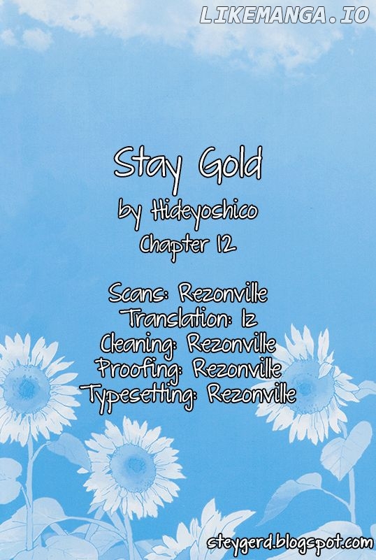 Stay Gold (Hideyoshico) chapter 12 - page 1