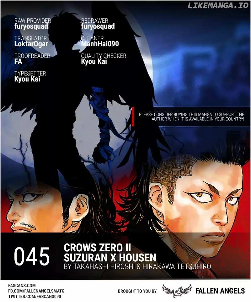 Crows Zero II: Suzuran x Houen chapter 45 - page 1