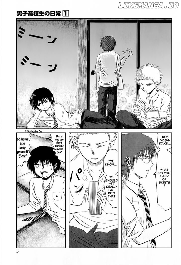 Danshi Koukousei no Nichijou chapter 1 - page 4