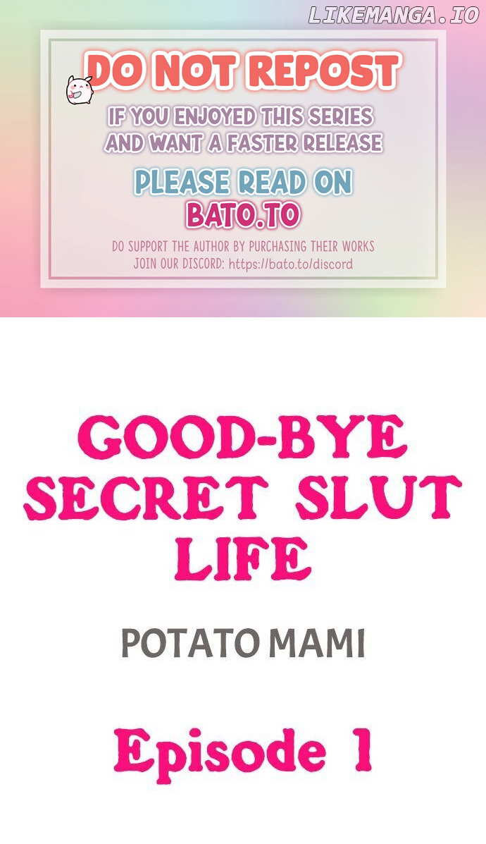 Good-Bye Secret Slut Life chapter 1 - page 1