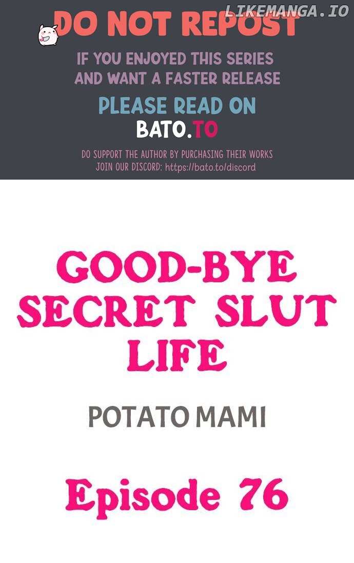 Good-Bye Secret Slut Life chapter 76 - page 1