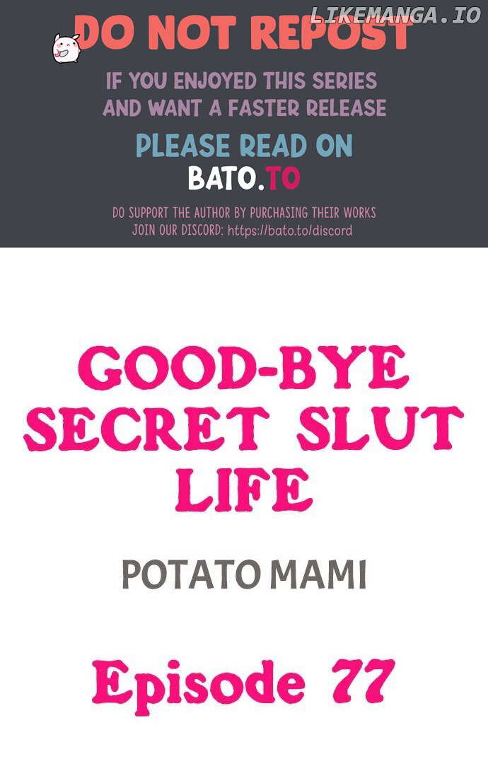 Good-Bye Secret Slut Life chapter 77 - page 1