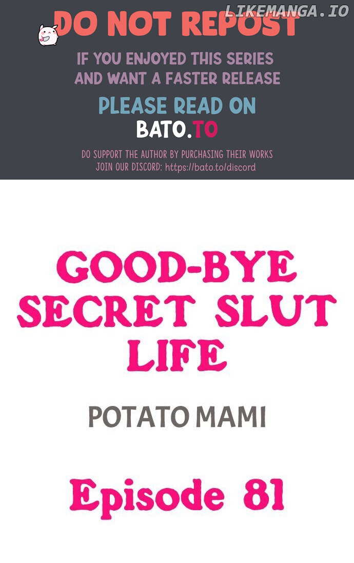Good-Bye Secret Slut Life chapter 81 - page 1