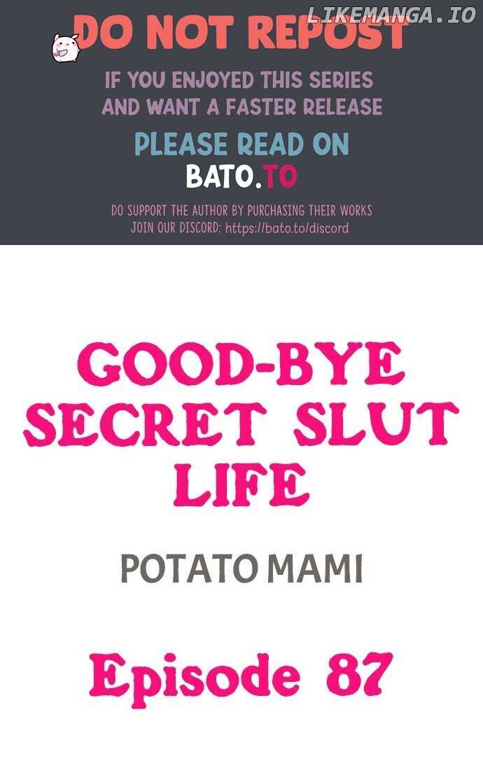 Good-Bye Secret Slut Life chapter 87 - page 1