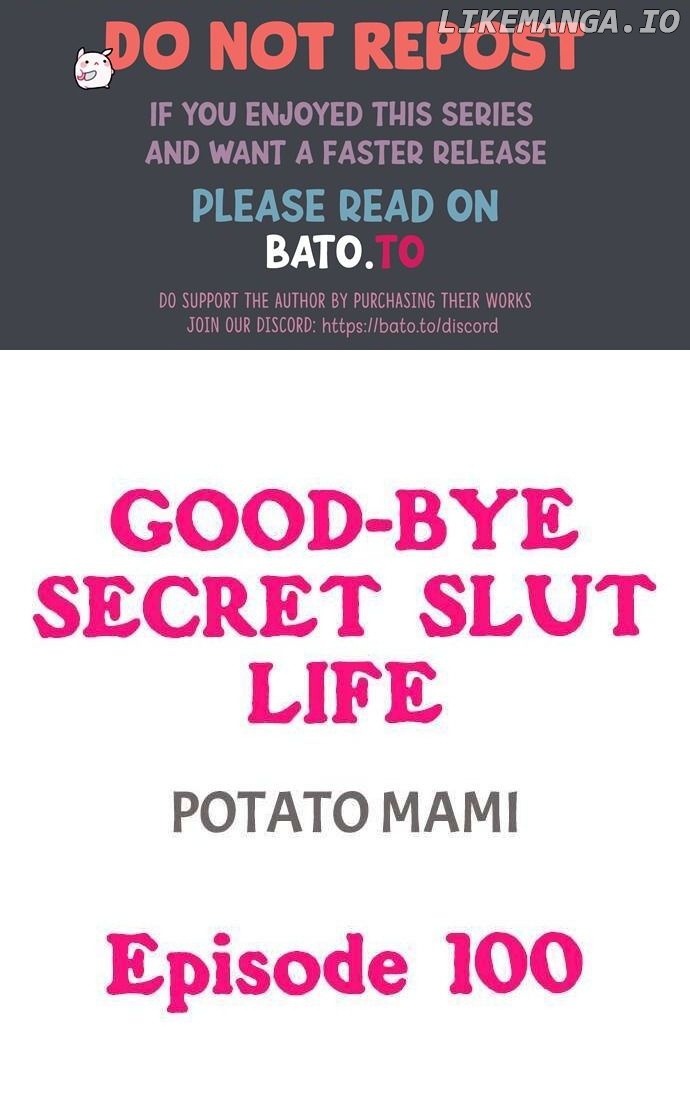 Good-Bye Secret Slut Life chapter 100 - page 1