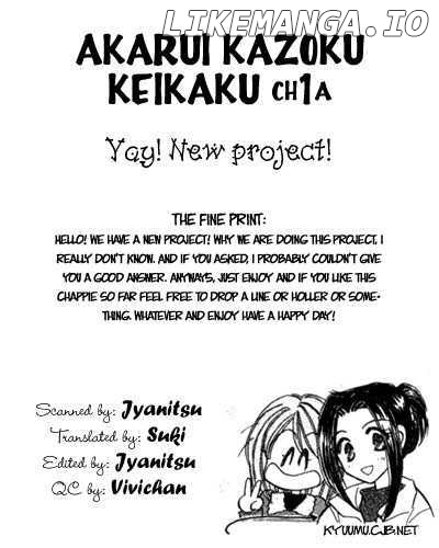 Akarui Kazoku Keikaku chapter 1.1 - page 1