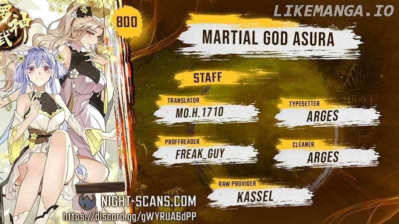 Martial God Asura Chapter 800 - page 1