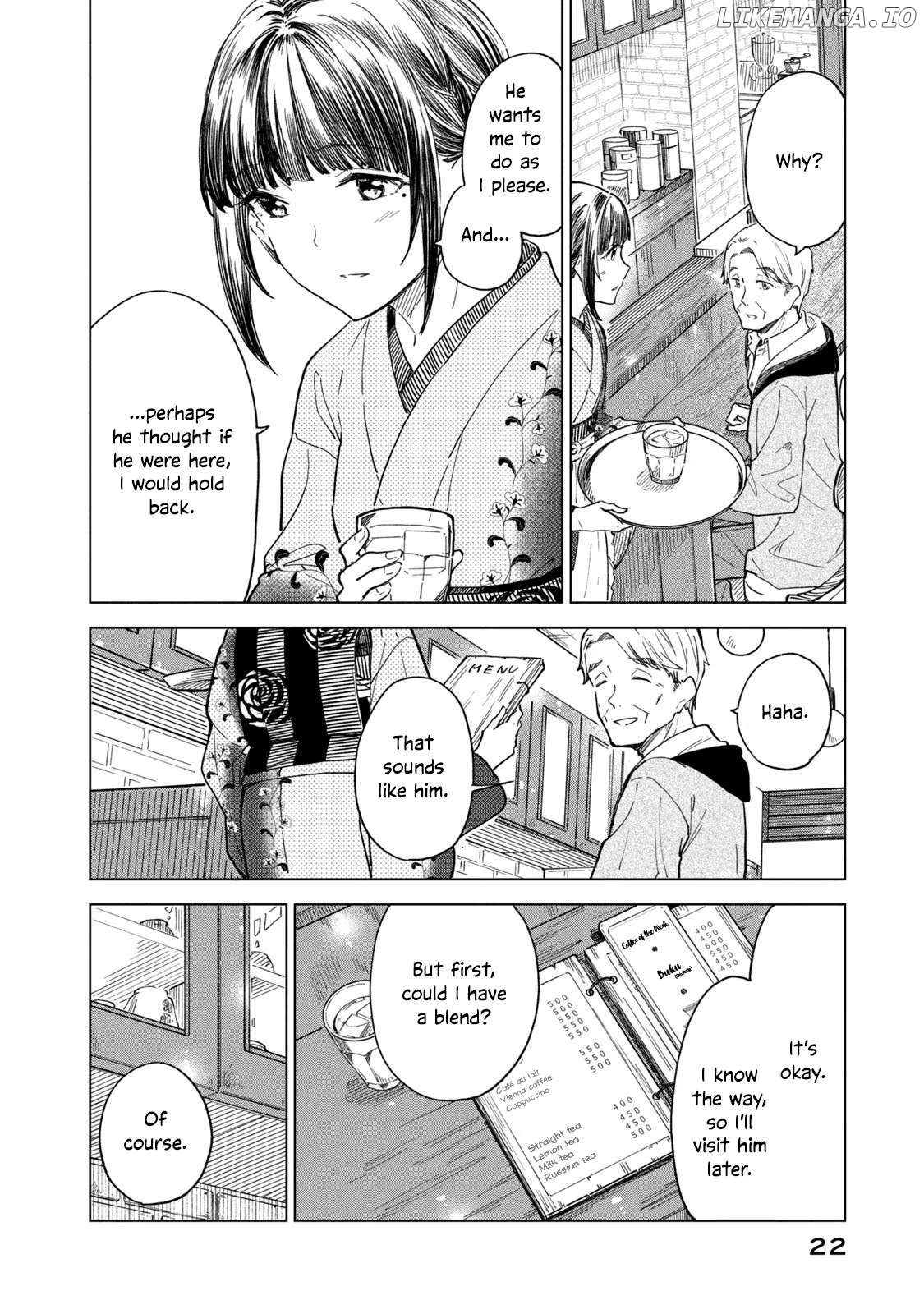 Coffee wo Shizuka ni Chapter 25 - page 20