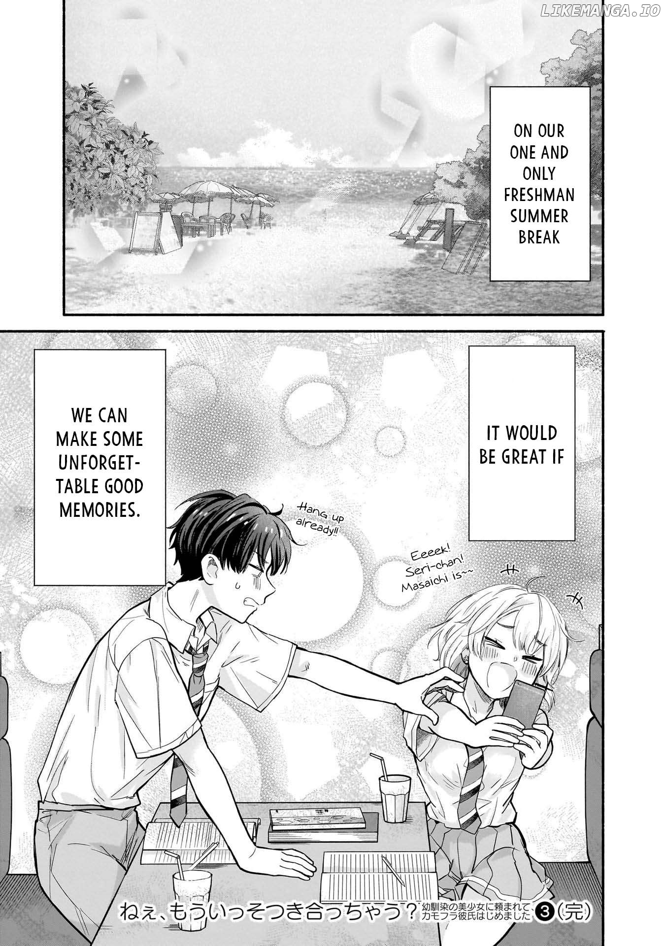 Nee, Mou Isso Tsukiacchau Osananajimi No Bishoujo Ni Tanomarete, Camo Kareshi Hajimemashita Chapter 23 - page 21