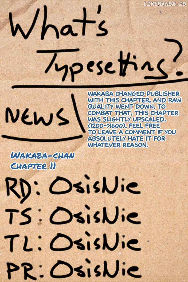 Wakaba-Chan Wants To Make It Clear Chapter 11 - page 11