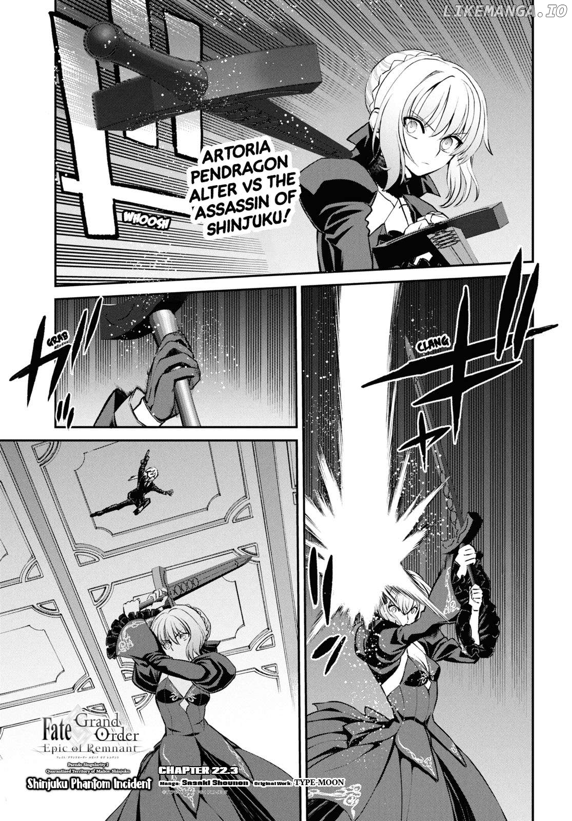 Fate/grand Order: Epic Of Remnant - Pseudo-Singularity I: Quarantined Territory Of Malice, Shinjuku - Shinjuku Phantom Incident Chapter 22.3 - page 1