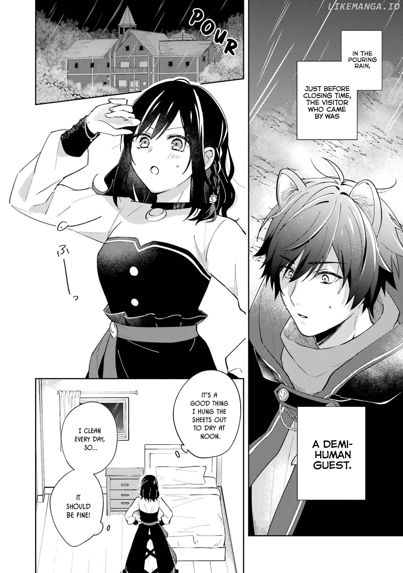 Isekai de Pension Hajimemashita. Sekai de Yuiitsu no Kuro Majo desu ga, Kono Chikara wa Okyaku-sama no Tame ni Tsukaimasu Chapter 2 - page 3