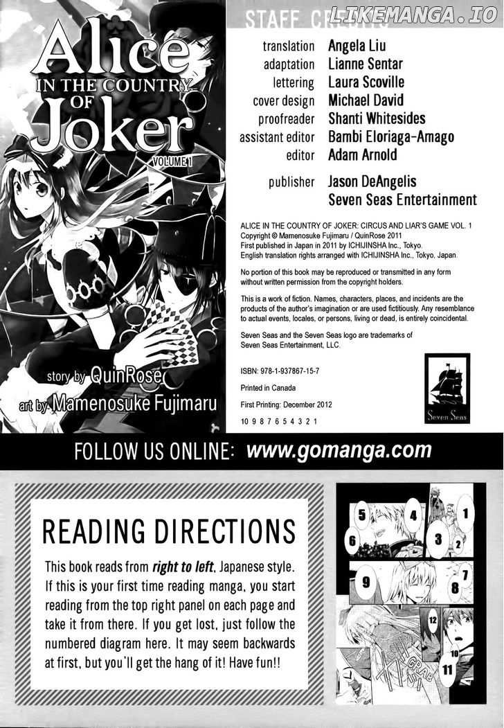 Joker no Kuni no Alice - Circus to Usotsuki Game chapter 1 - page 8
