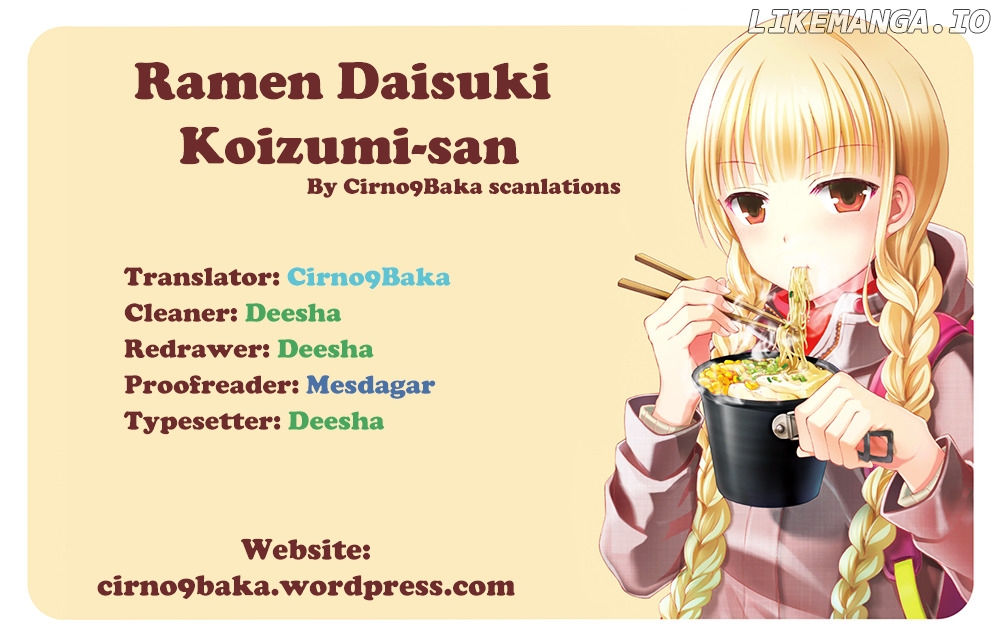 Ramen Daisuki Koizumi-San chapter 9 - page 17