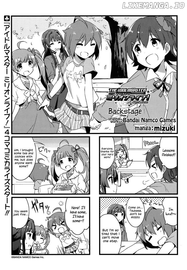 The Idolmster Million Live Back Stage chapter 1 - page 1