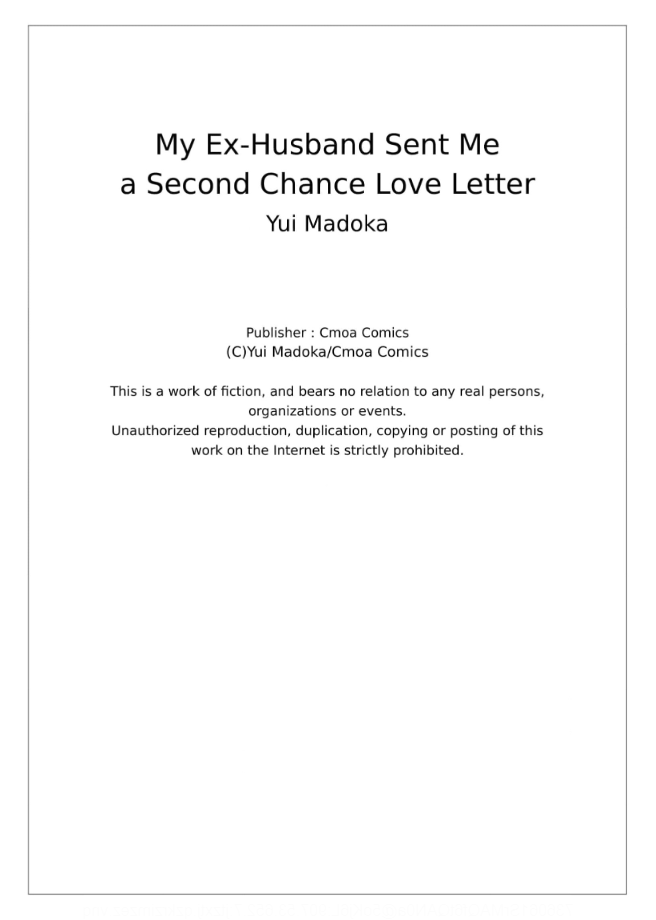 My Ex-Husband Sent Me a Second Chance Love Letter Chapter 1 - page 34
