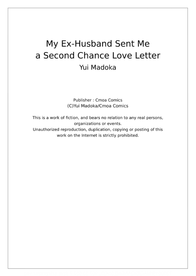 My Ex-Husband Sent Me a Second Chance Love Letter Chapter 2 - page 34