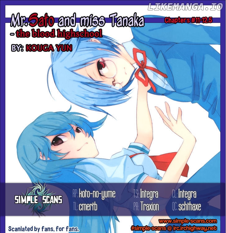 Satou-kun to Tanaka-san - The Blood Highschool chapter 11 - page 1