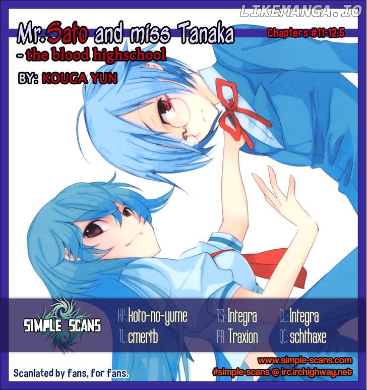 Satou-kun to Tanaka-san - The Blood Highschool chapter 12 - page 1